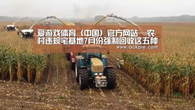 爱游戏体育（中国）官方网站 -农村违规宅基地7月份强制回收这五种农村宅基地要注意！