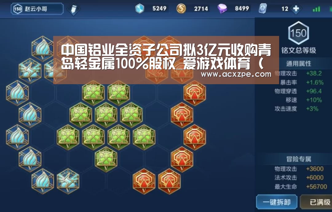 中国铝业全资子公司拟3亿元收购青岛轻金属100%股权_爱游戏体育（中国）官方网站 